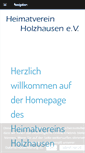 Mobile Screenshot of heimatvereinholzhausen.de